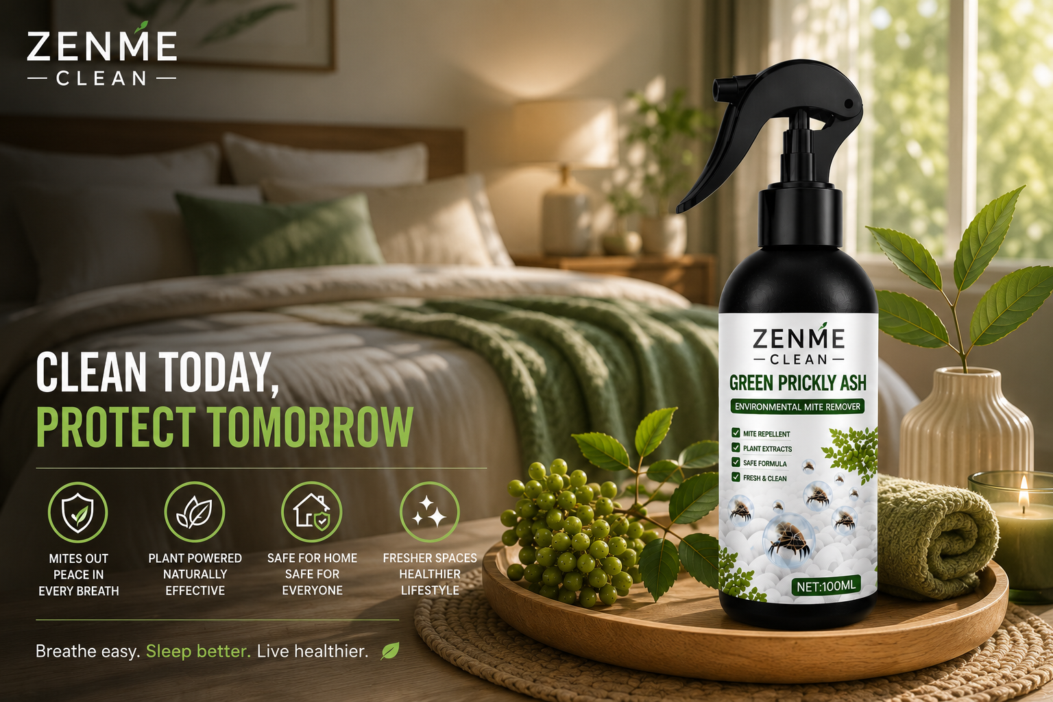 Powerful Mite Remover Spray - Zenme Clean