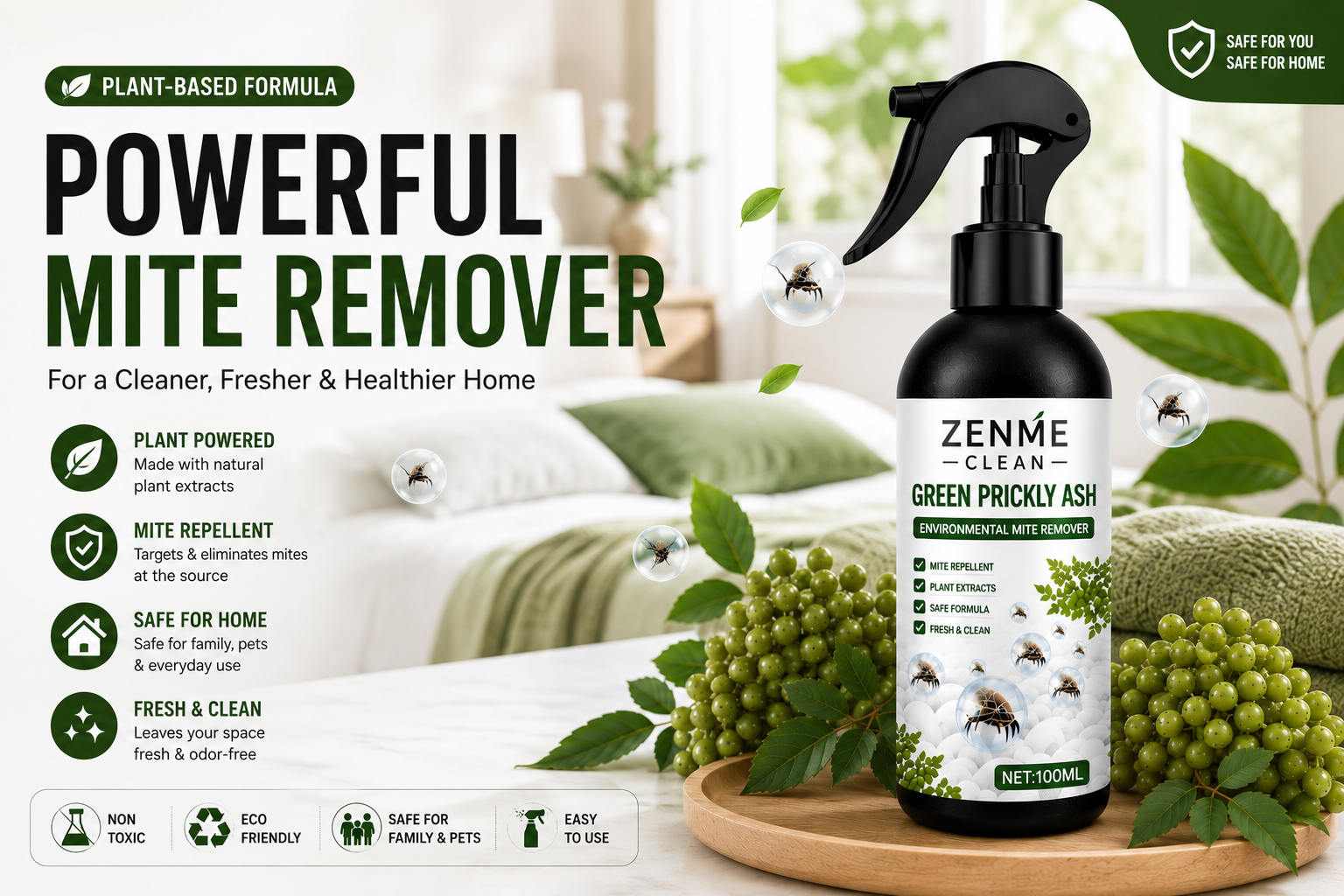 Powerful Mite Remover Spray - Zenme Clean
