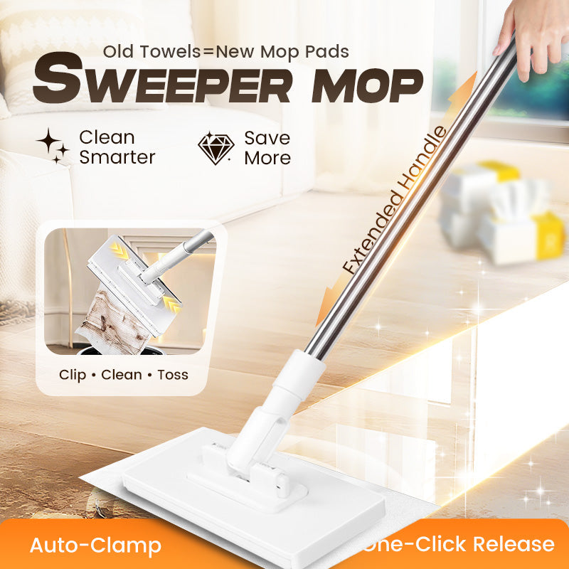 💦Last Day Sales 50% OFF🧹Disposable Dust Mop with 4 Reusable Cloths Main image