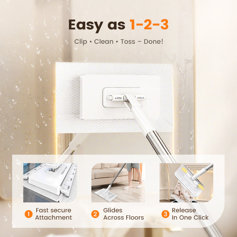 💦Last Day Sales 50% OFF🧹Disposable Dust Mop with 4 Reusable Cloths Secondary image