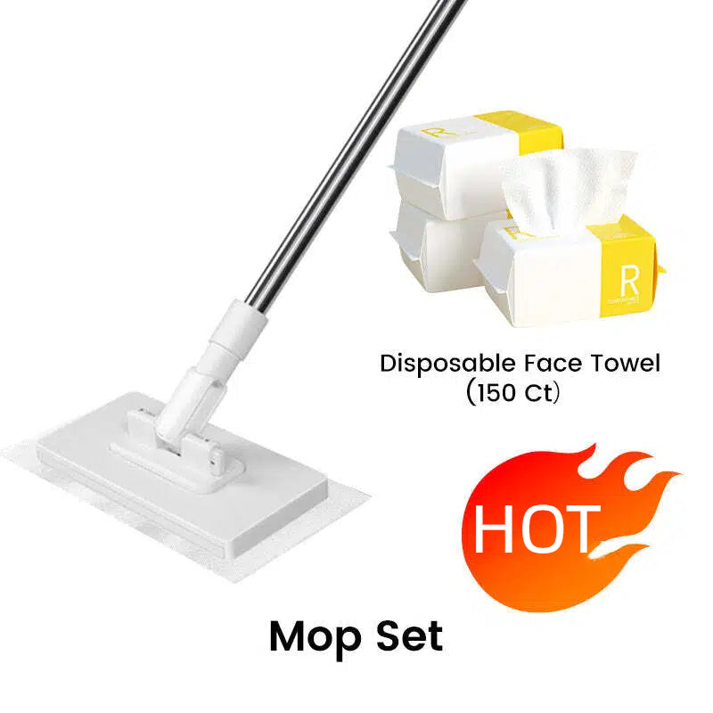 💦Last Day Sales 50% OFF🧹Disposable Dust Mop with 4 Reusable Cloths