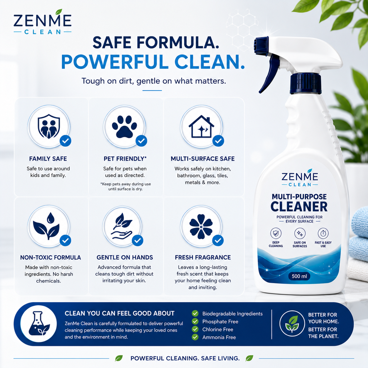 Highly Effective Mould Removal Spray - Prevents Mould Regrowth🦠 - Zenme Clean