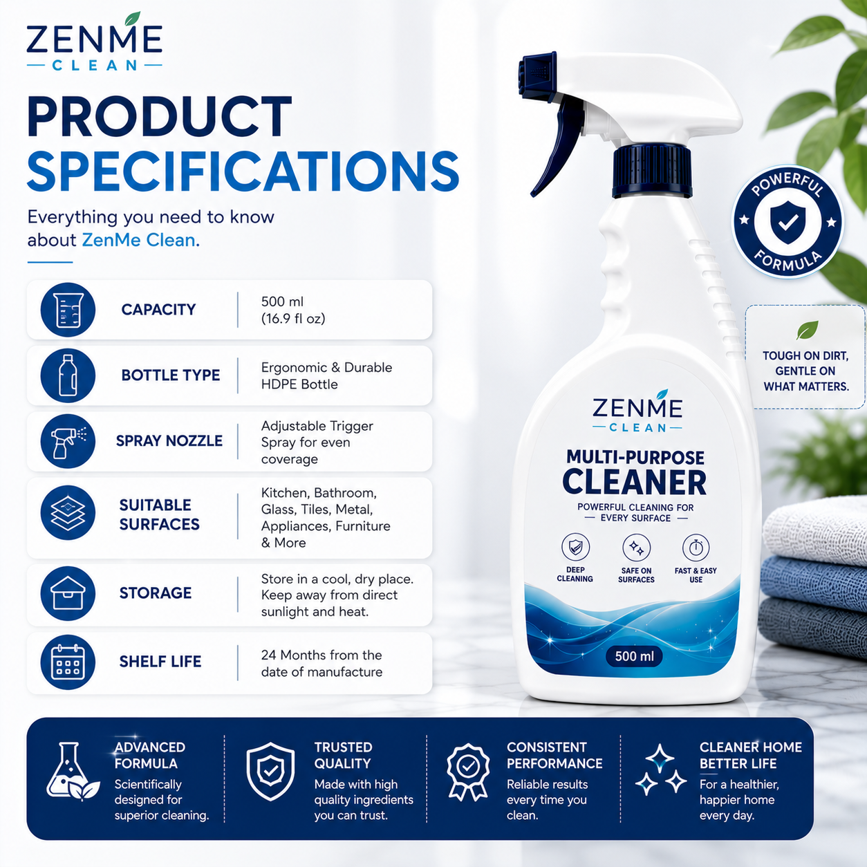 Highly Effective Mould Removal Spray - Prevents Mould Regrowth🦠 - Zenme Clean
